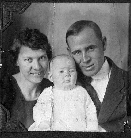 Myrtle and Charles Talley with Baby