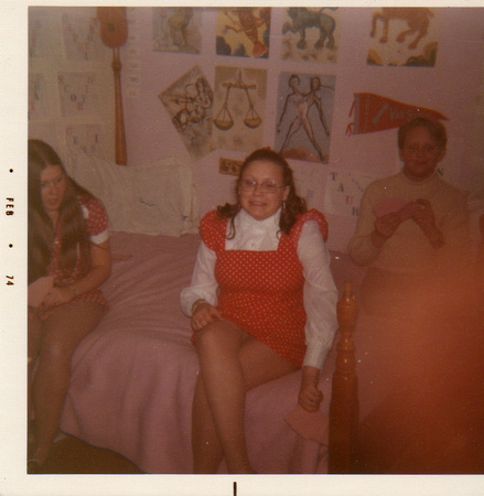 Christy with Kathy and Tony Kear in Christy's room