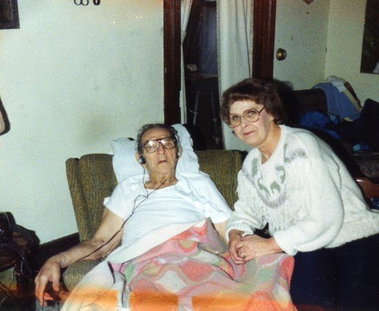 Grandpa Mitchell (Acie) and Mom (Nancy)