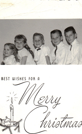 Talley Christmas Card about 1966