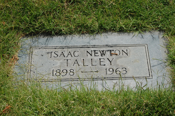 Isaac Newton Talley (Ike) Grave