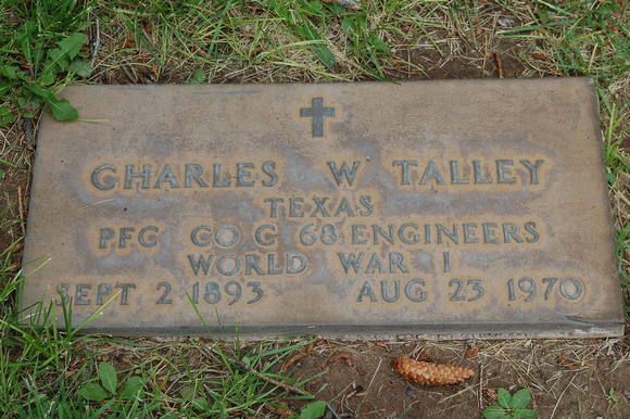 Charles W Talley grave