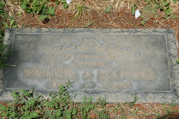 Walter S Masters grave