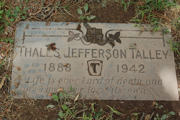 Thales Jefferson Talley grave